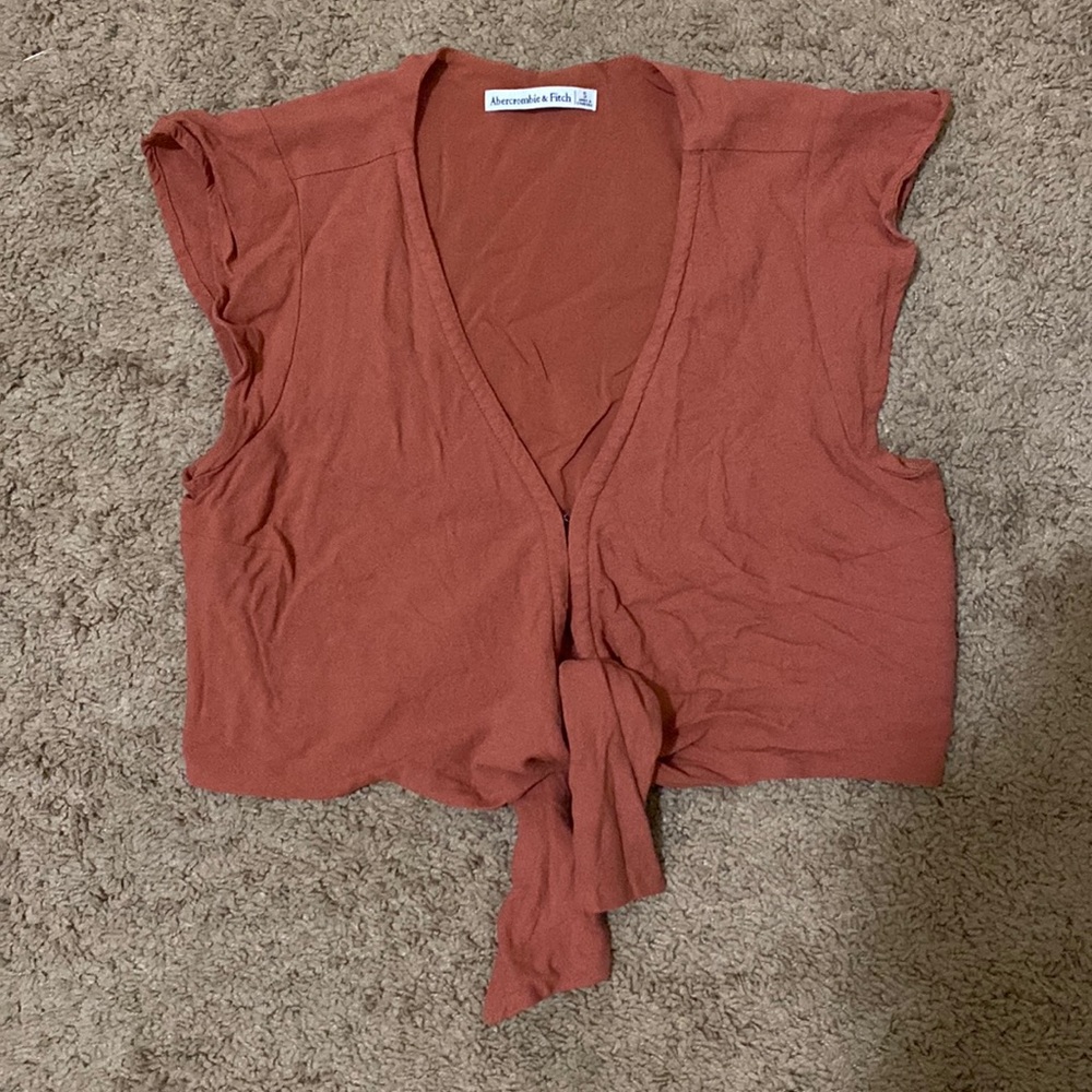 Abercombie & Fitch Tie Crop Top